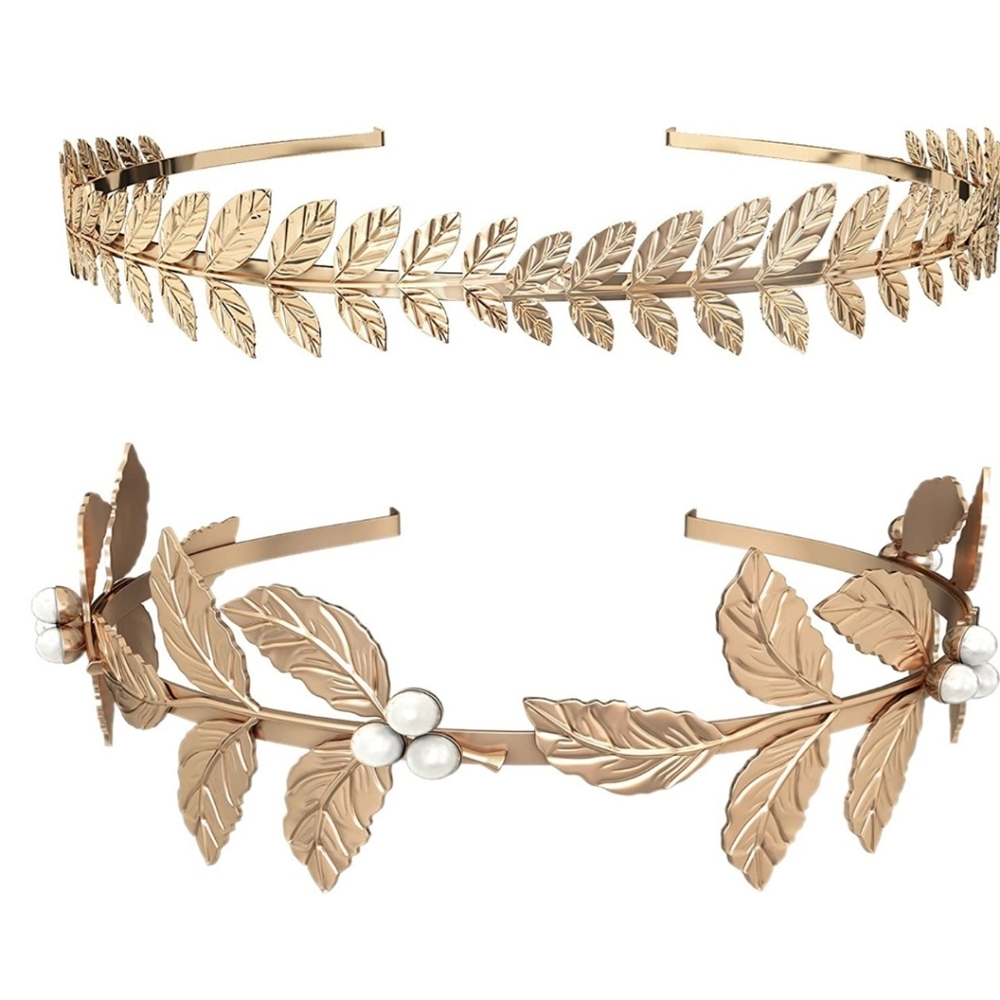 Pair Roman Goddess Leaf 👑